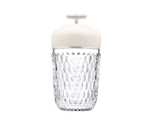 Folia White Wood Portable Lamp