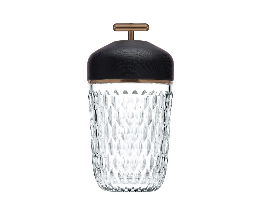 Folia Black Wood Portable Lamp