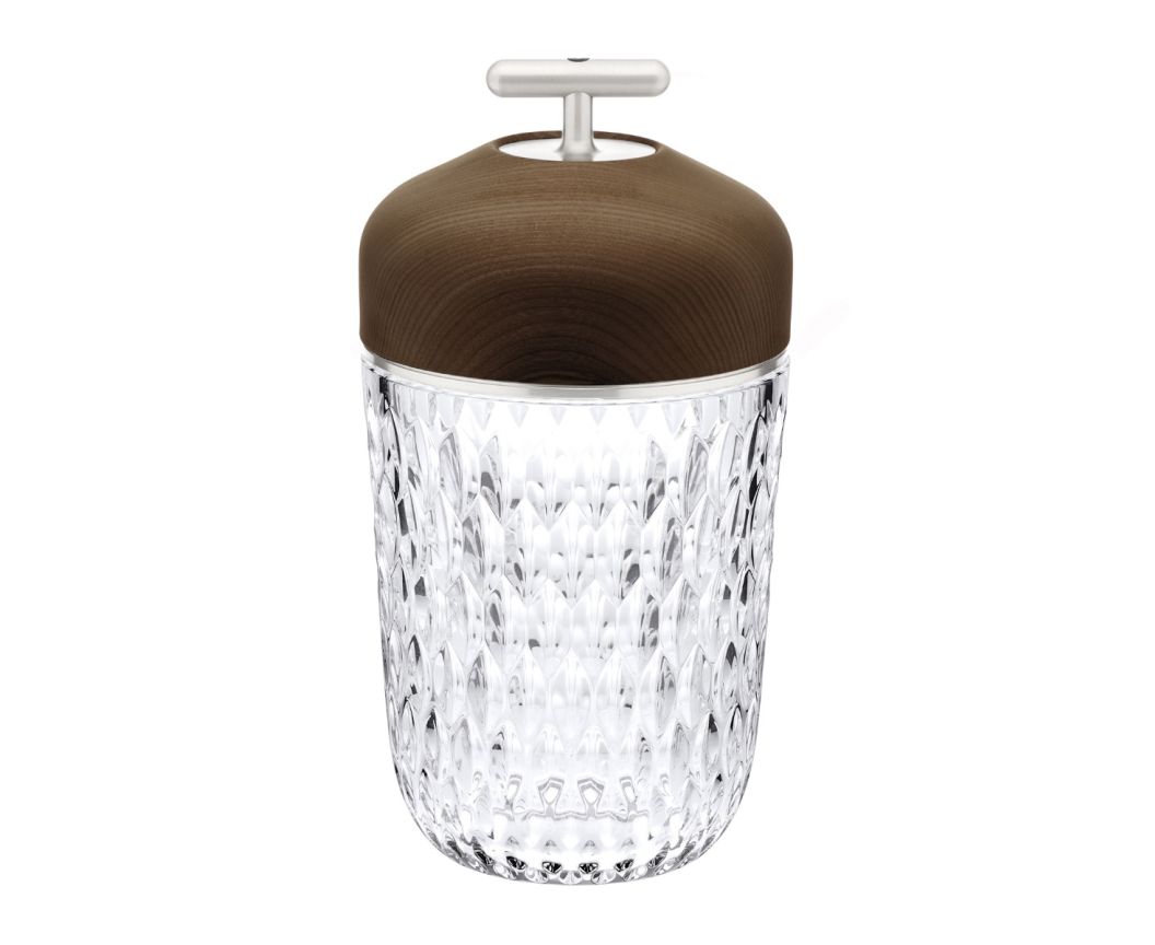 Folia Dark Wood Portable Lamp