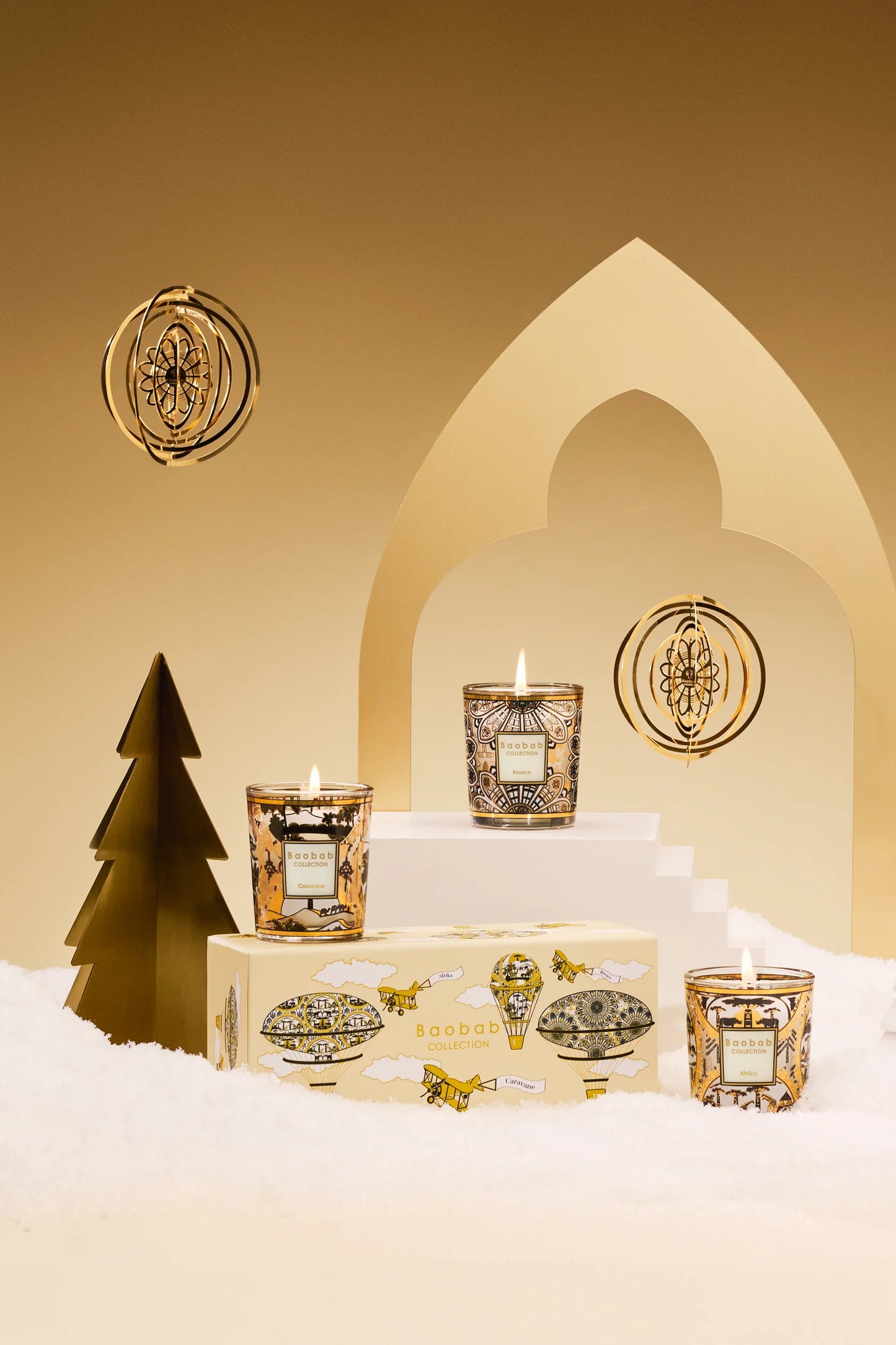 Trio Travel Candles Rosace - Caravane - Afrika