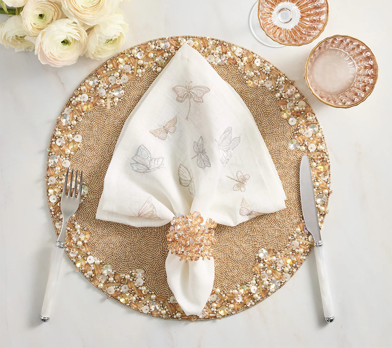 Aster Napkin Ring Set of 4