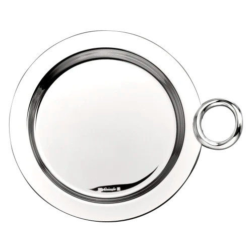 Vertigo Silver-Plated Bottle/Carafe Coaster