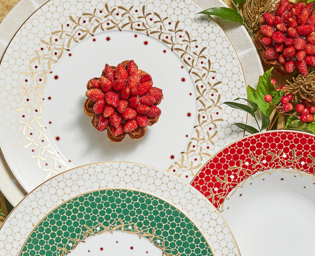 Noel Cake Platter Rectangular 16"