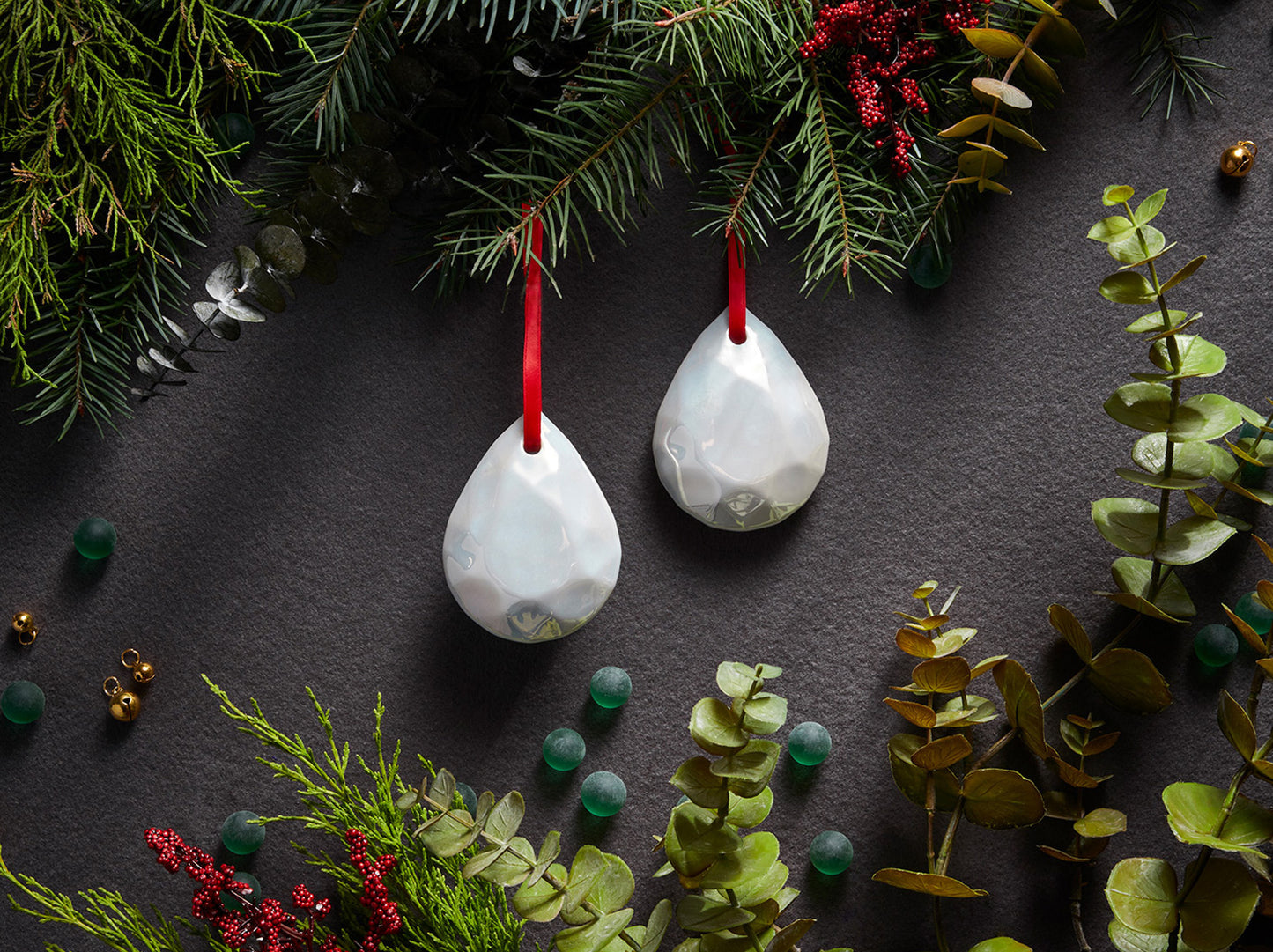 Noel Pearly Christmas Ornament