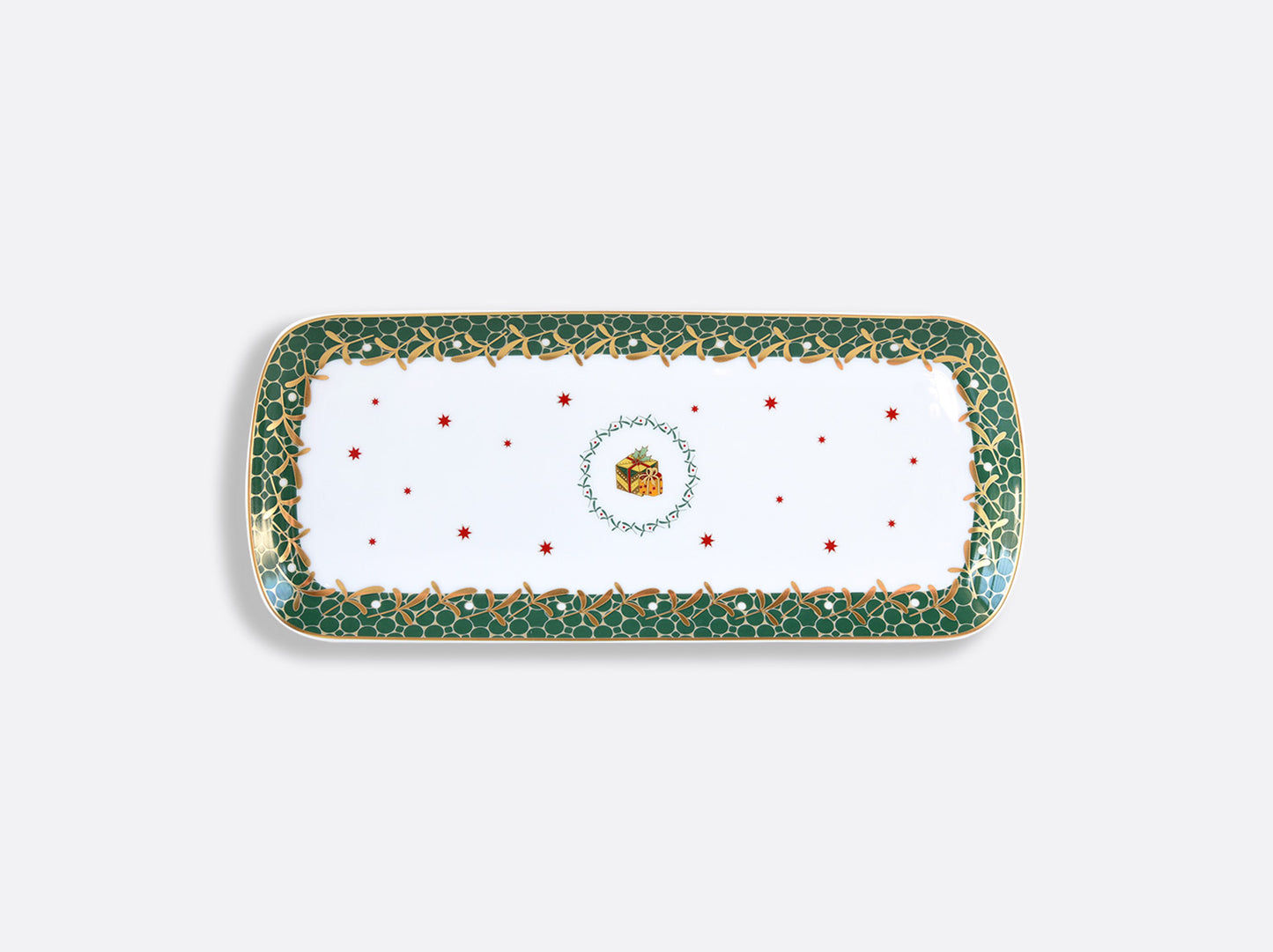 Noel Cake Platter Rectangular 16"