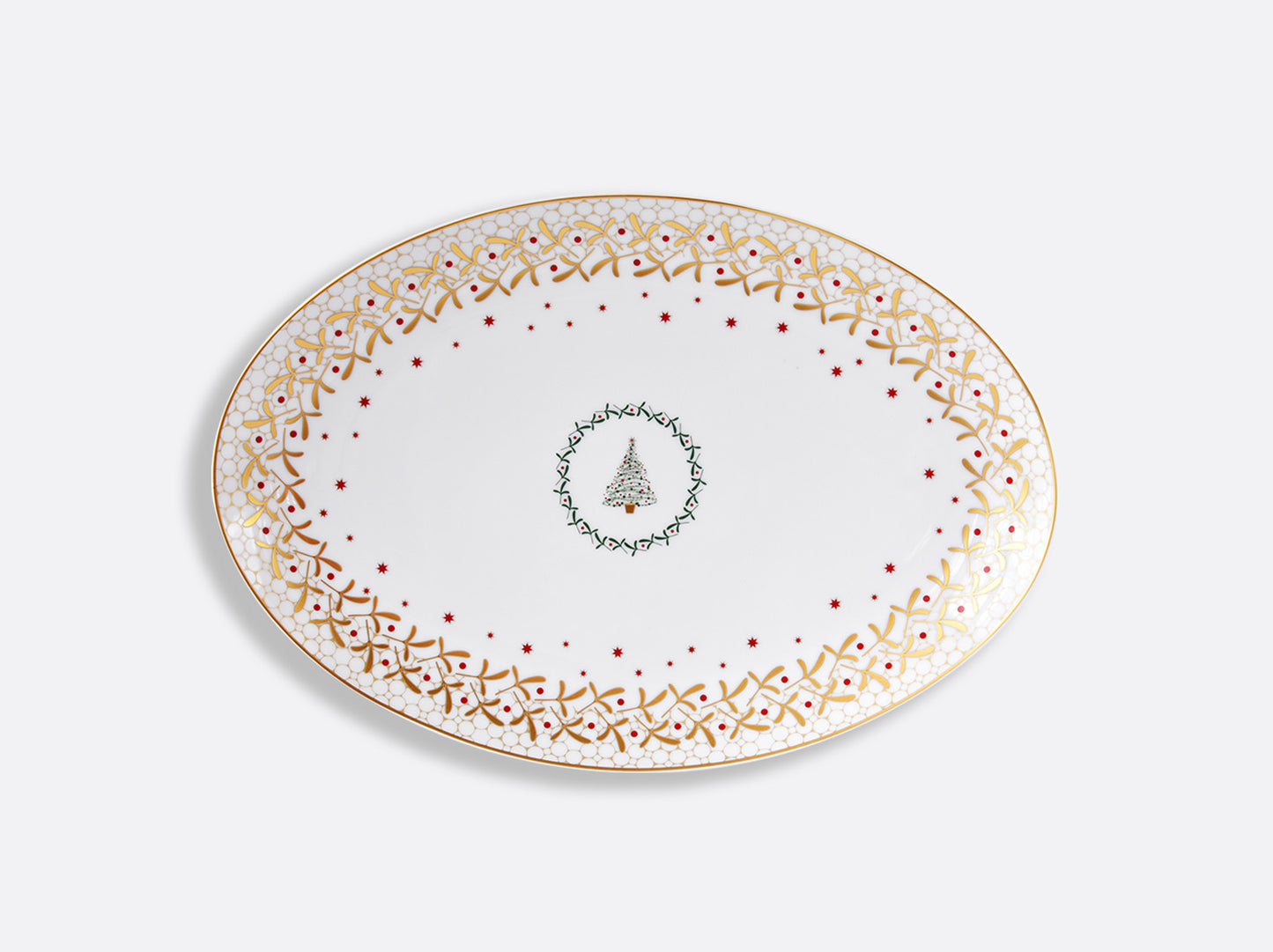 Noel Oval Platter 15"