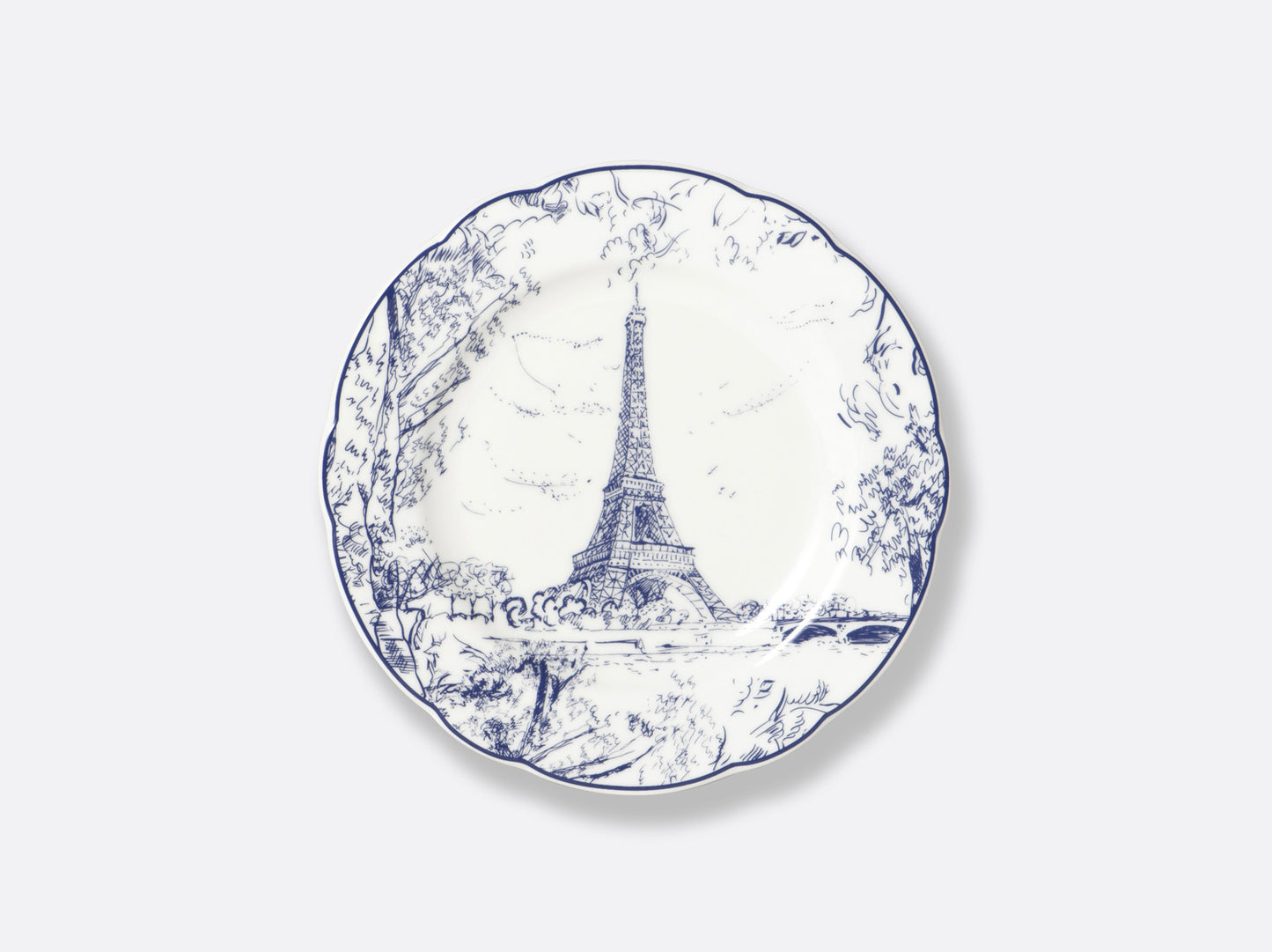 Tout Paris Bleu Nuit Set of 2 Plates