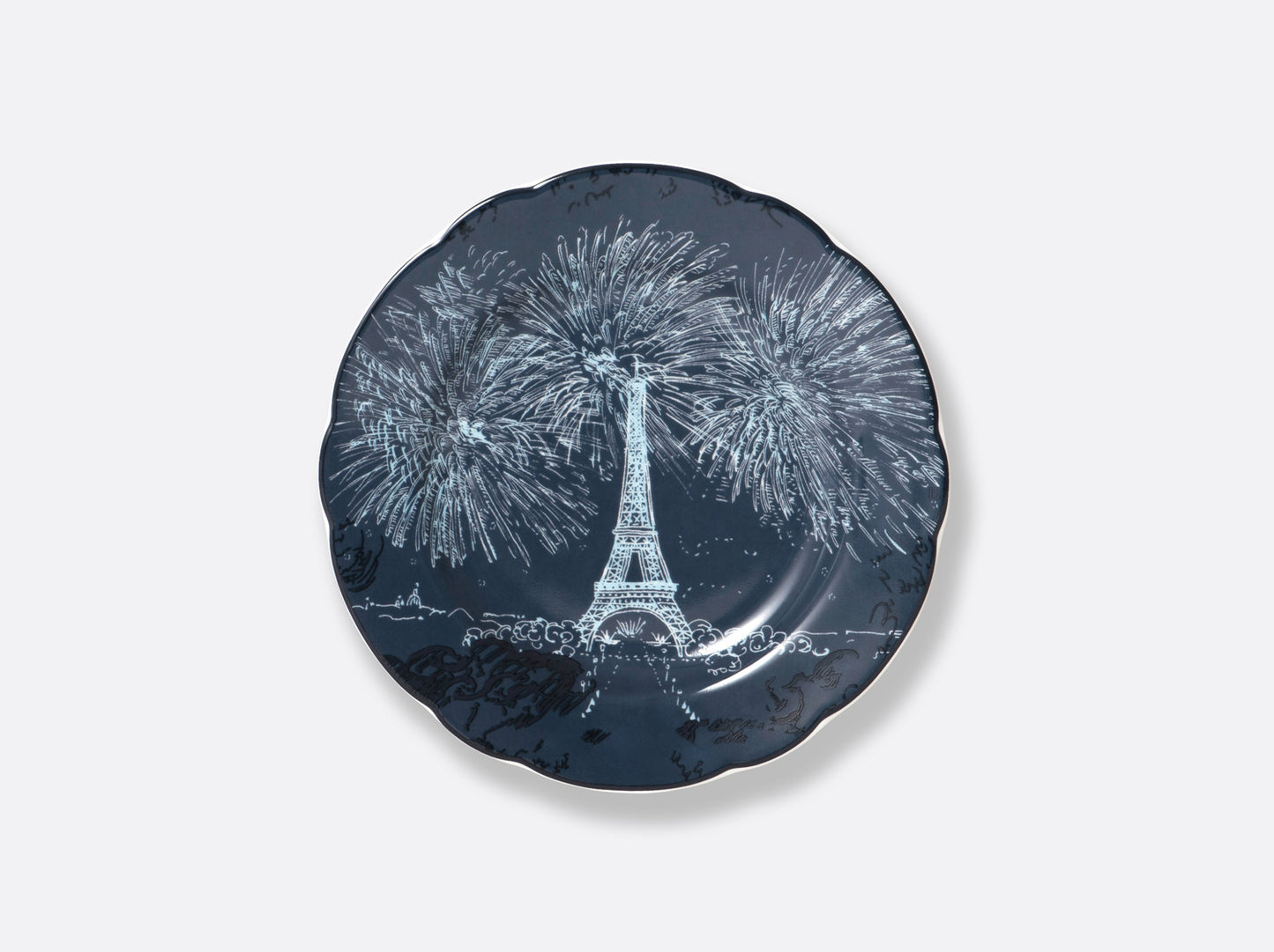 Tout Paris Bleu Nuit Set of 2 Plates