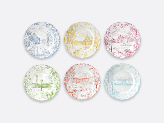 Tout Paris Set of 6 Dinner Plates