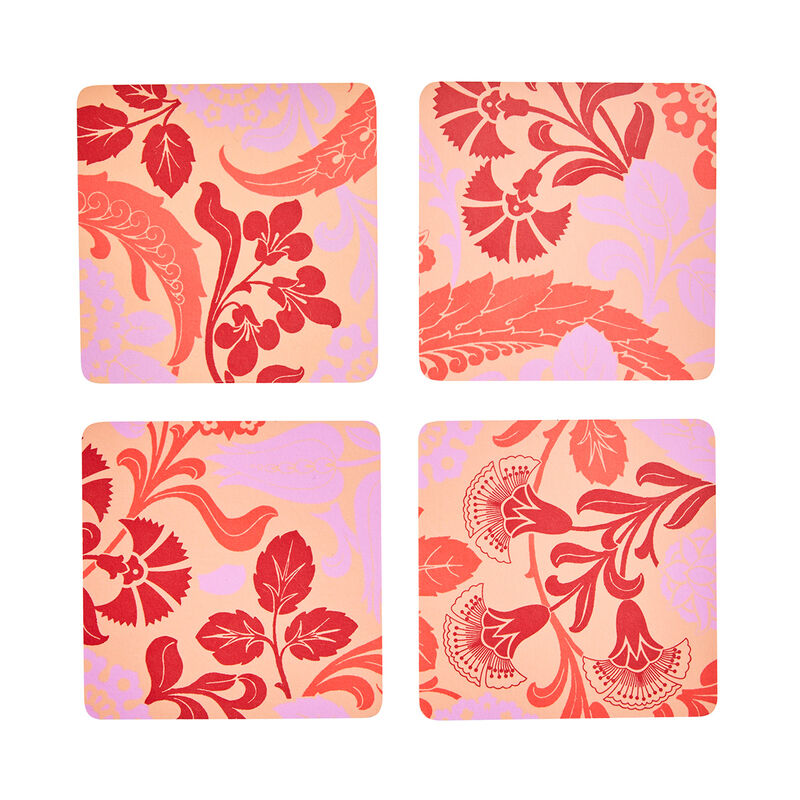 Coasters Voyage Iconique Wood set of 4