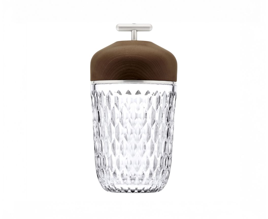 Folia Dark Wood Portable Lamp