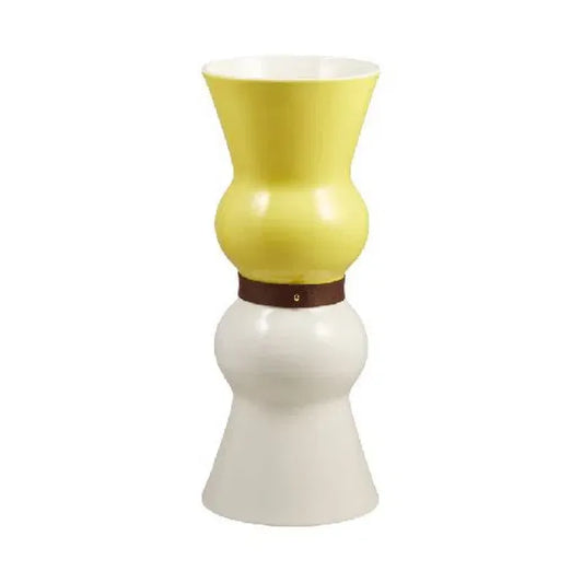 Siam Vase Yellow/White