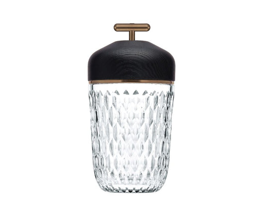 Folia Black Wood Portable Lamp