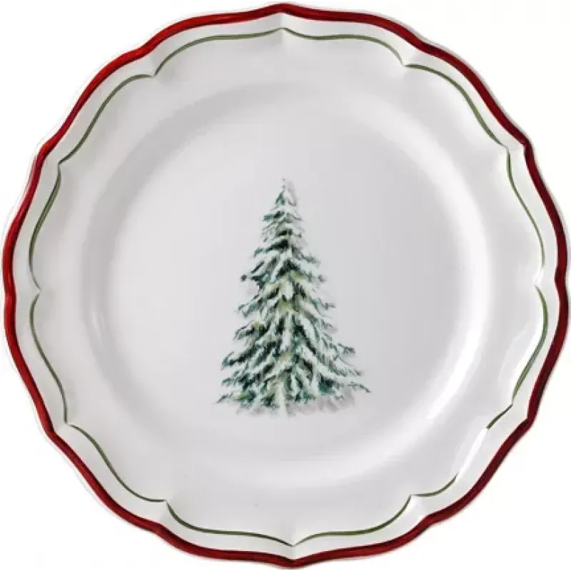 Filet Noel Dessert Plate Set of 4
