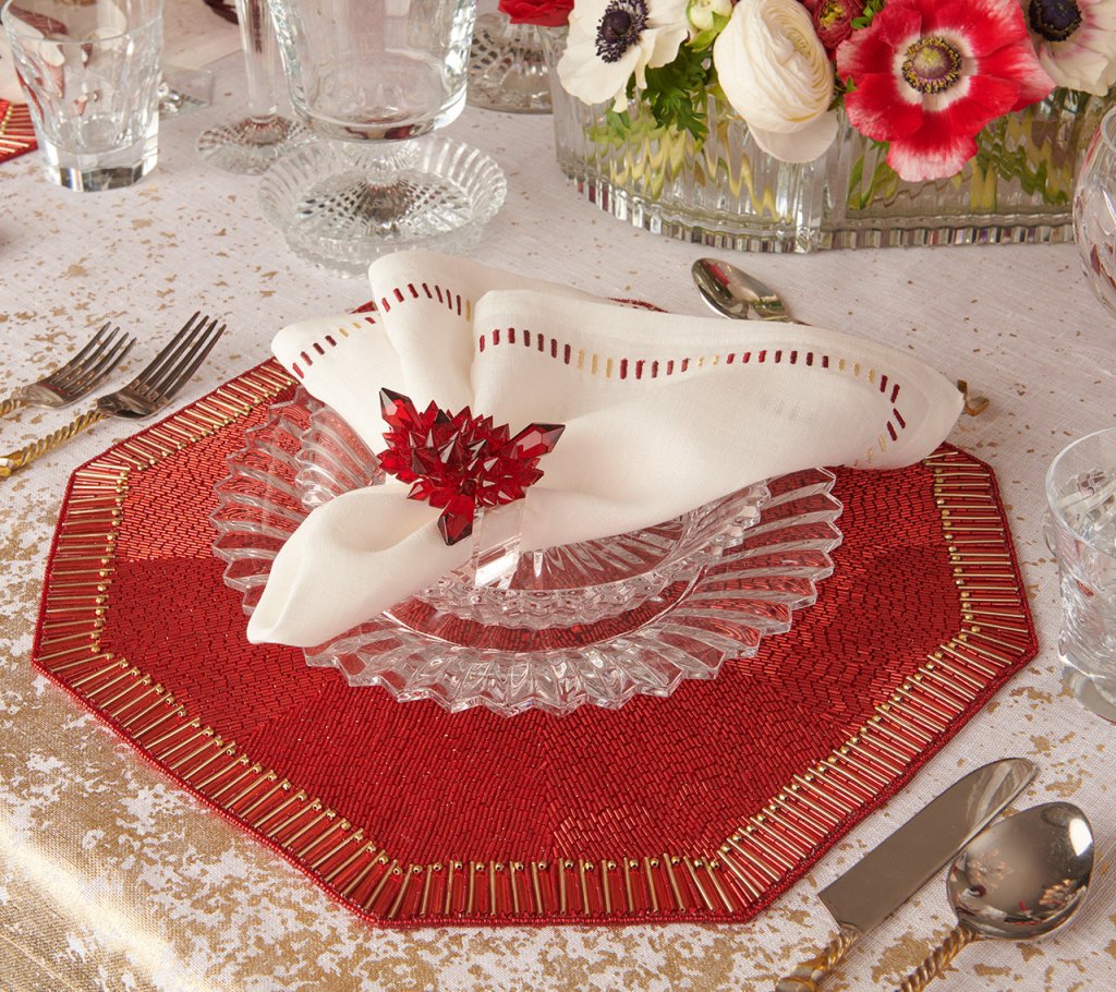 Zénith Napkin Ring in Red