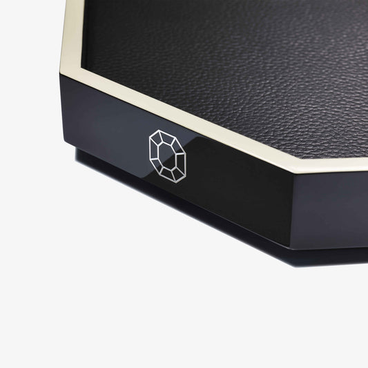 Black Octogone Tray