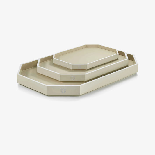 Ivory Octogone Tray