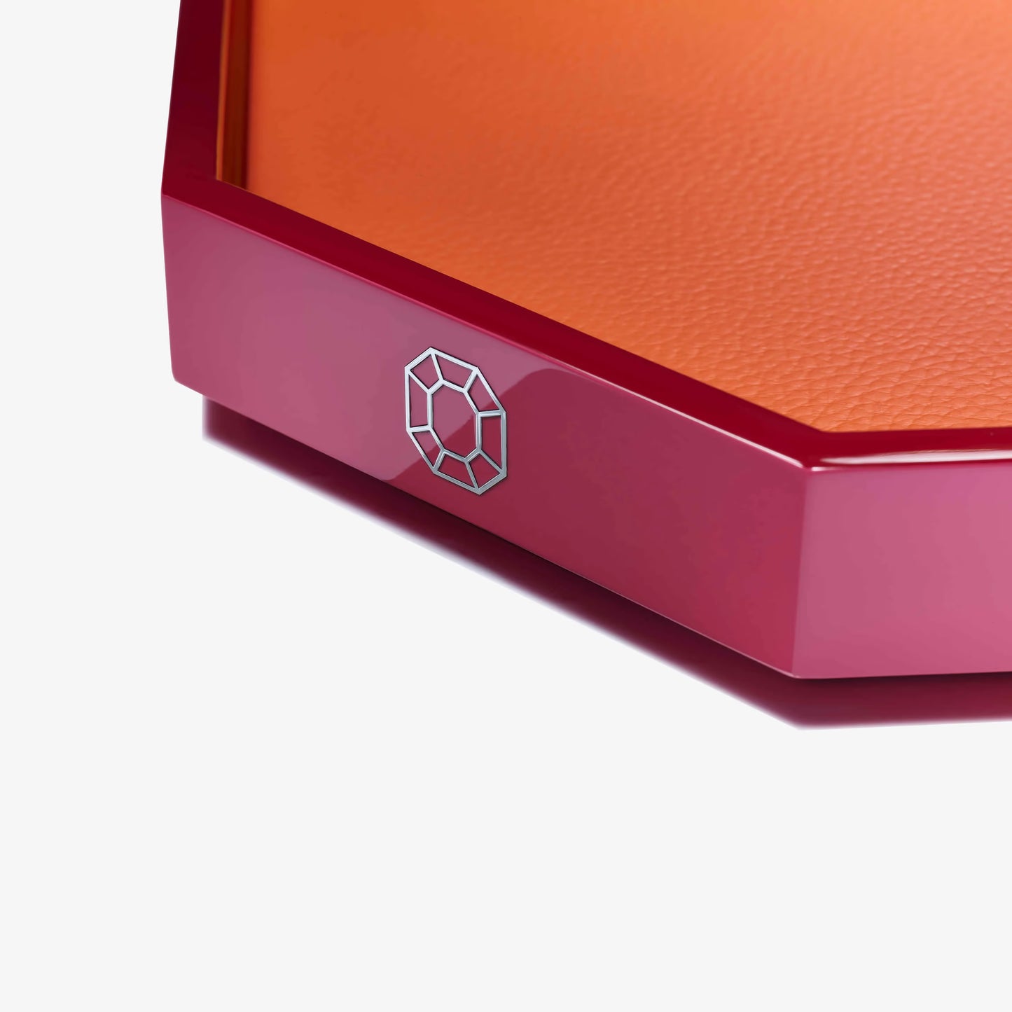 Orange Octogone Tray