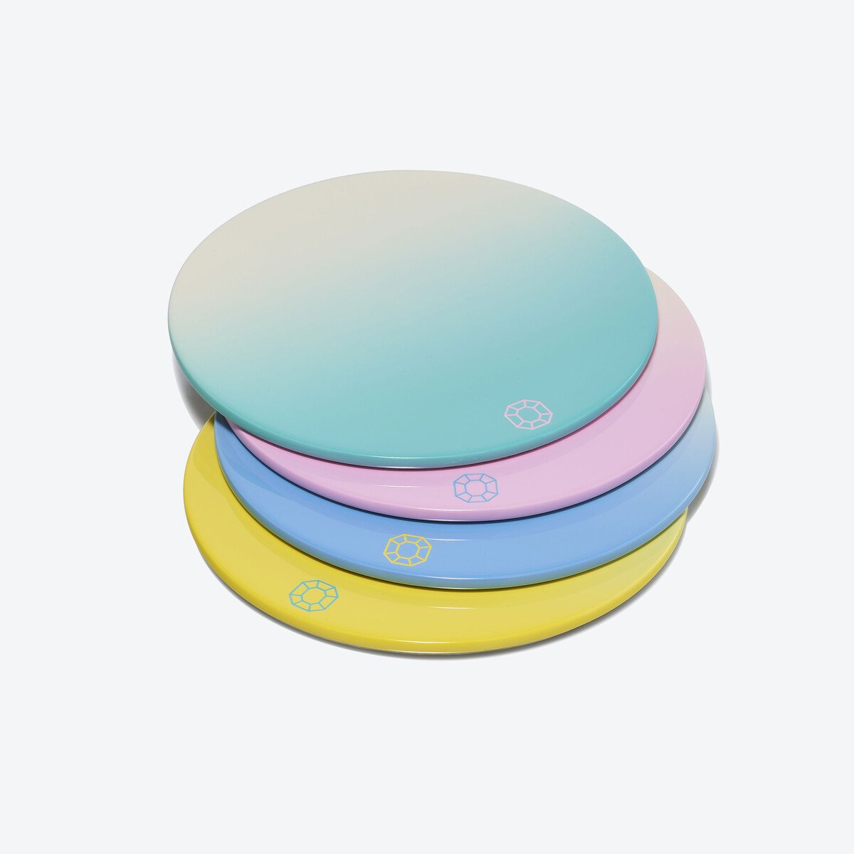 Baccarat Octogone Colors of Joy Pastel Coasters Set of 4