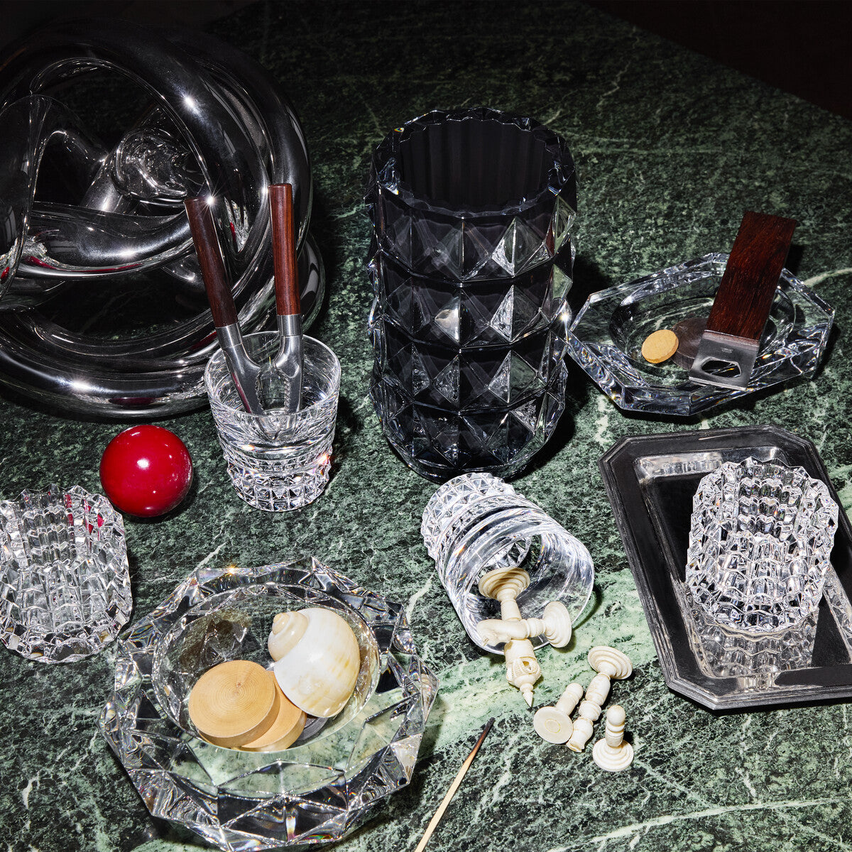 Baccarat Eye II Votives Clear Crystal Set of 2