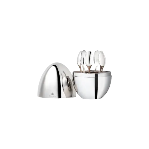 Mood Coffee Silver-Plated 6-Piece Espresso Spoon Set