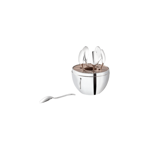Mood Coffee Silver-Plated 6-Piece Espresso Spoon Set