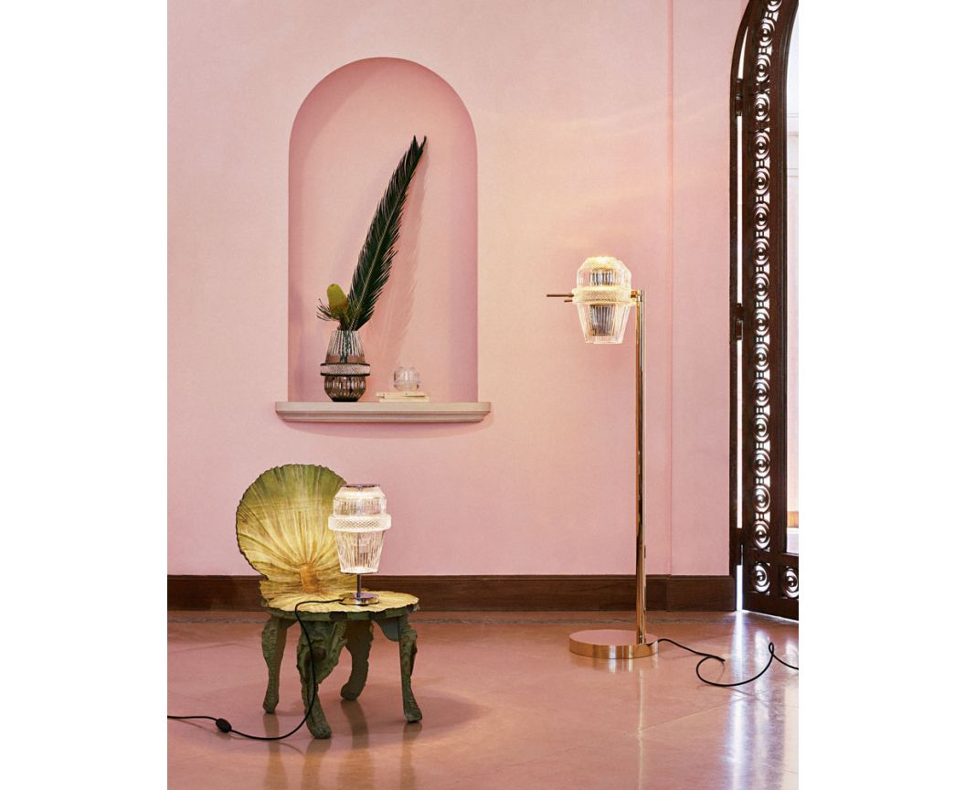 Matrice Table Lamp Golden Finish