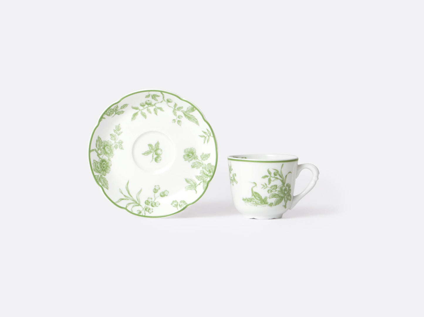 Bernardaud Albertine Prune - Mocha Cup and Saucer 2oz