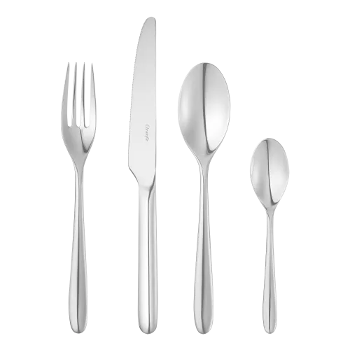 Essentiel 24-Piece Stainless Steel Flatware Set with Storage Capsule
