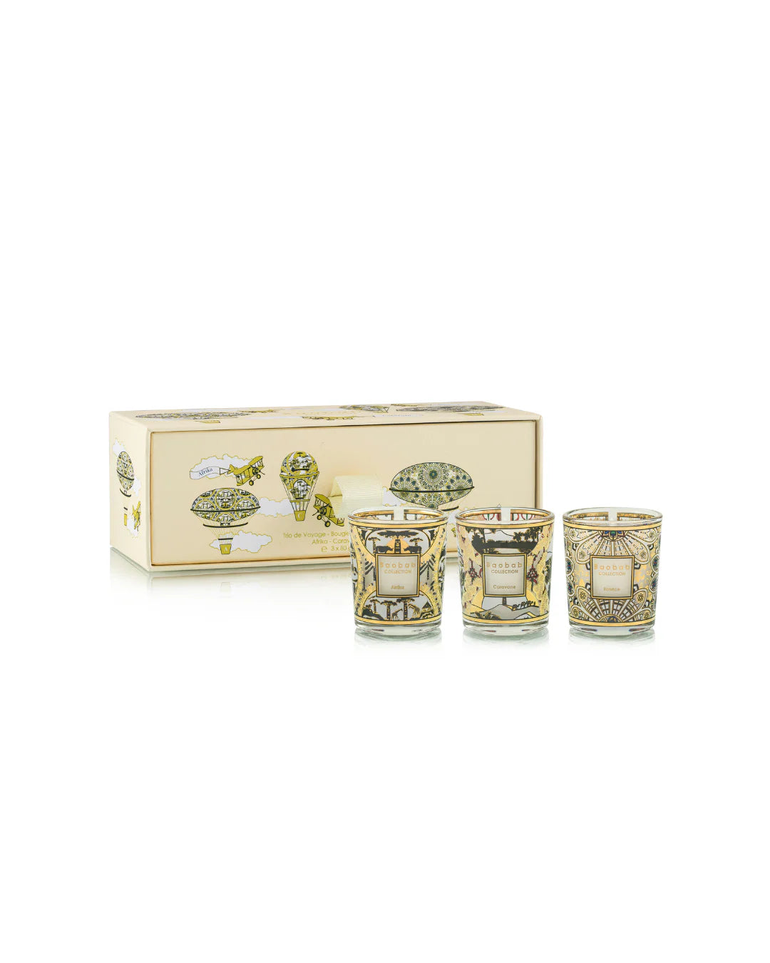Trio Travel Candles Rosace - Caravane - Afrika
