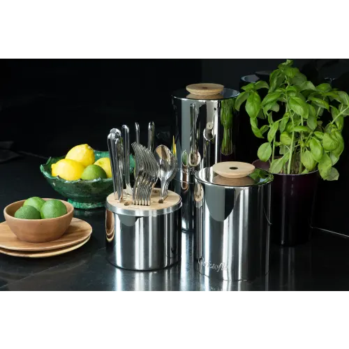 Essentiel 24-Piece Stainless Steel Flatware Set with Storage Capsule