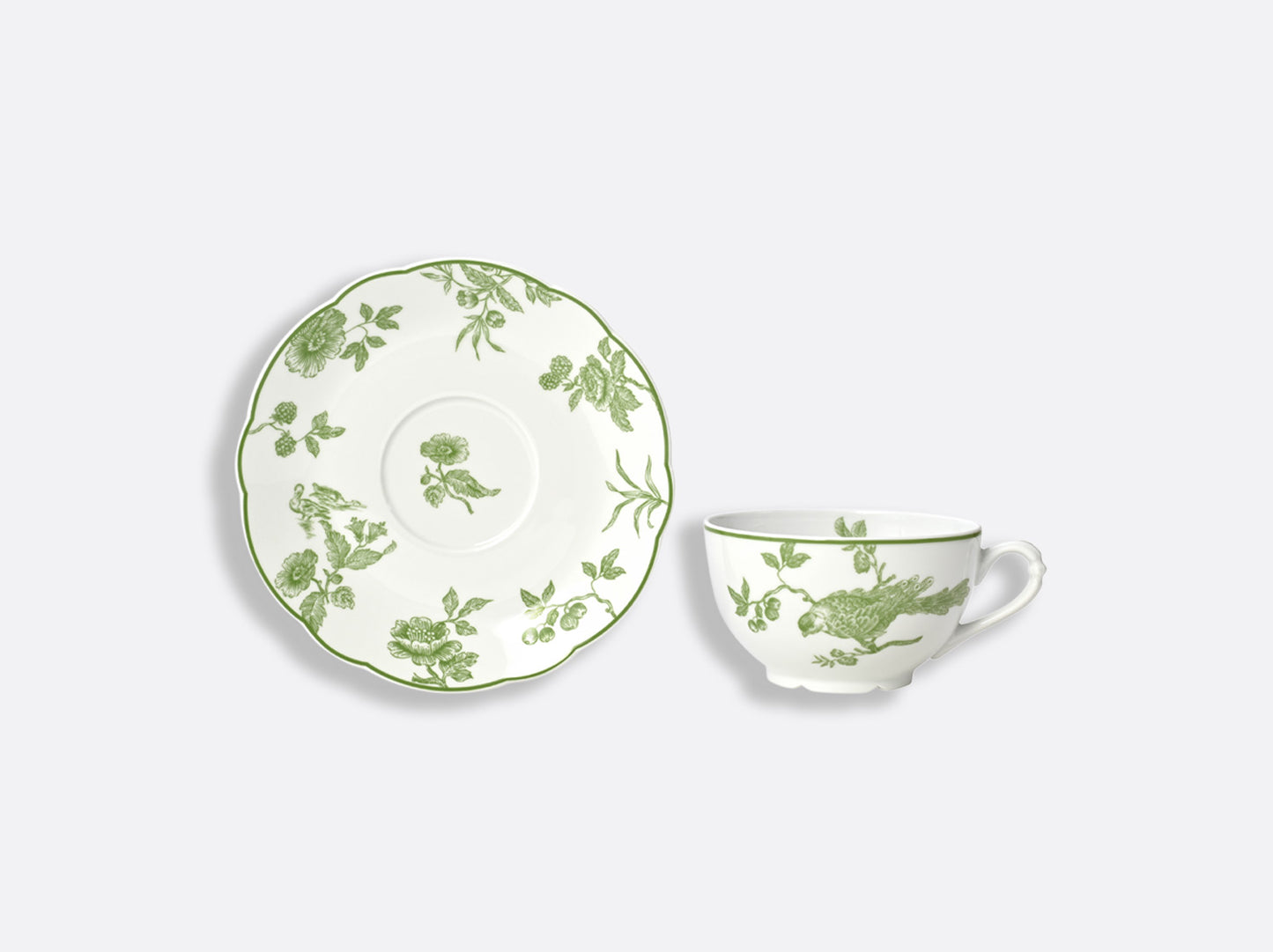 Bernardaud Albertine Prune - Breakfast Cup and Saucer 8.5oz