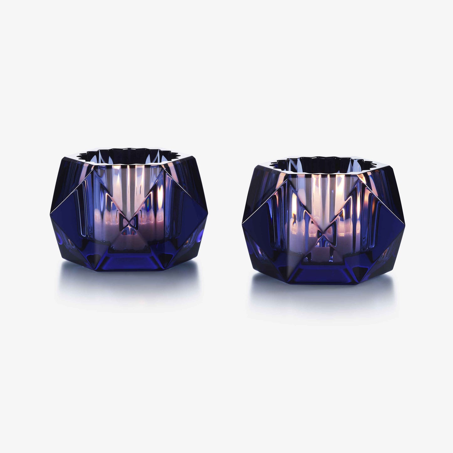 Louxor Votives Set of 2 Midnight Blue