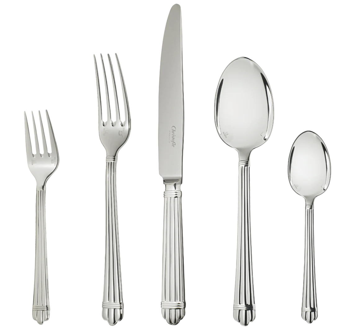 Aria Silver-Plated Five-Piece Place Setting