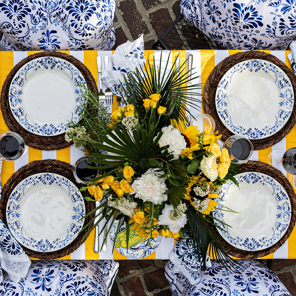 Iberian 4pc Place Setting - Indigo