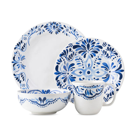 Iberian 4pc Place Setting - Indigo