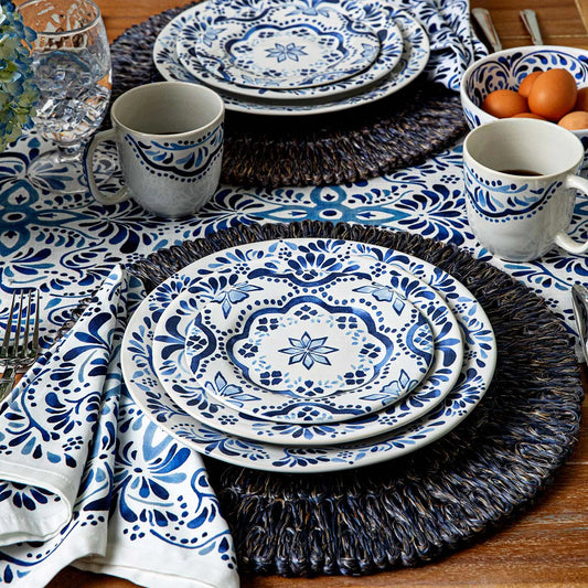 Iberian 4pc Place Setting - Indigo