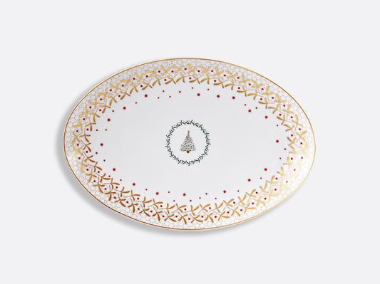 Noel Oval Platter 15"