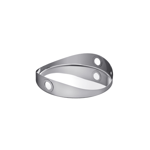 Oh De Stainless Steel Round Tray - 16 in