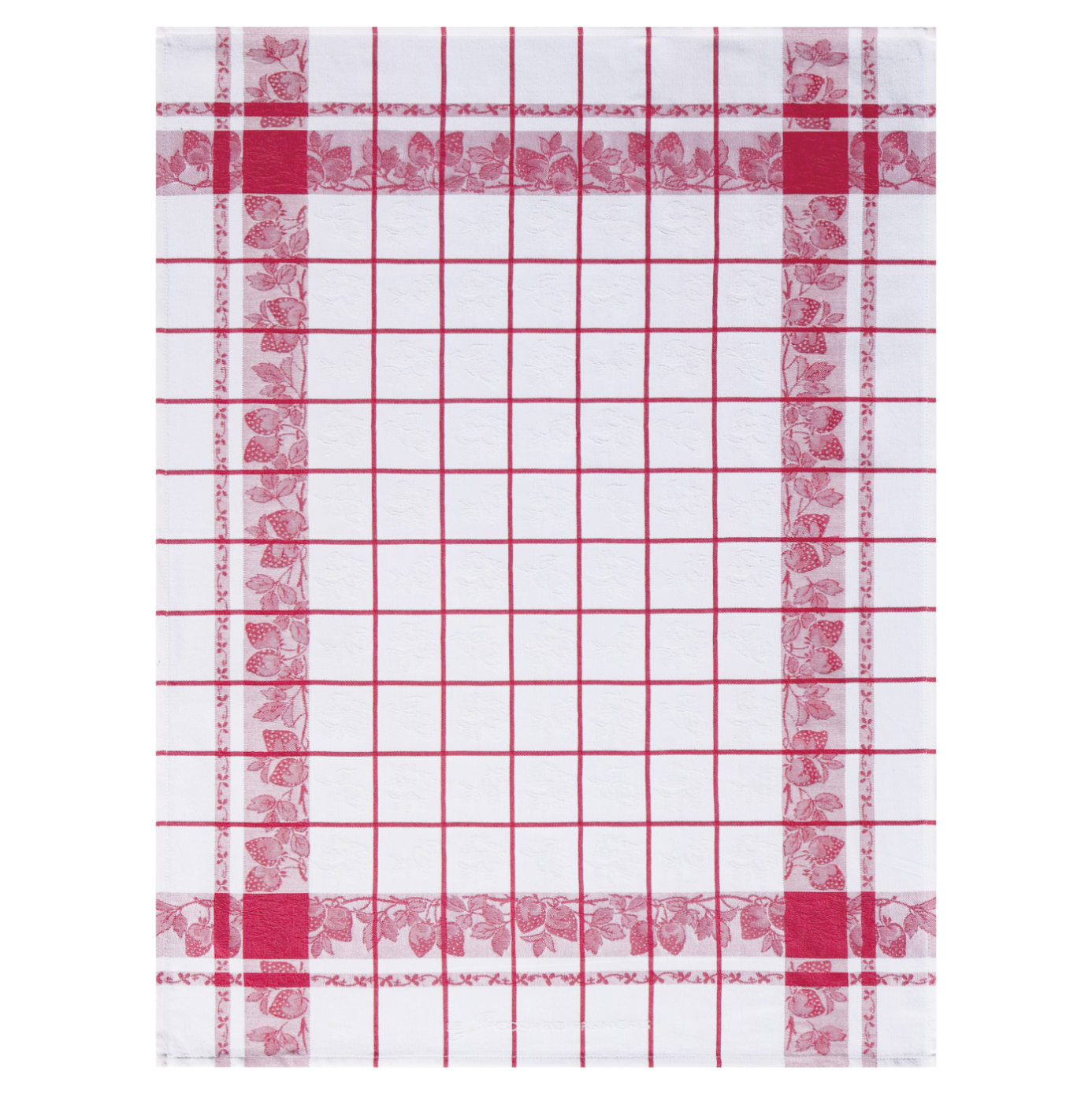 Tea towel Fraises Cotton