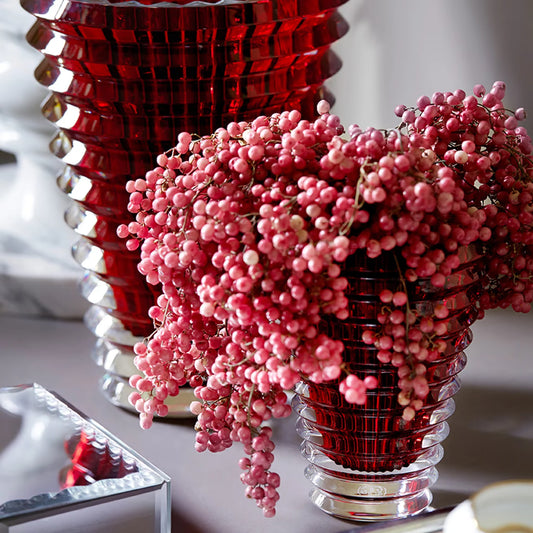 Eye Oval Vase Red